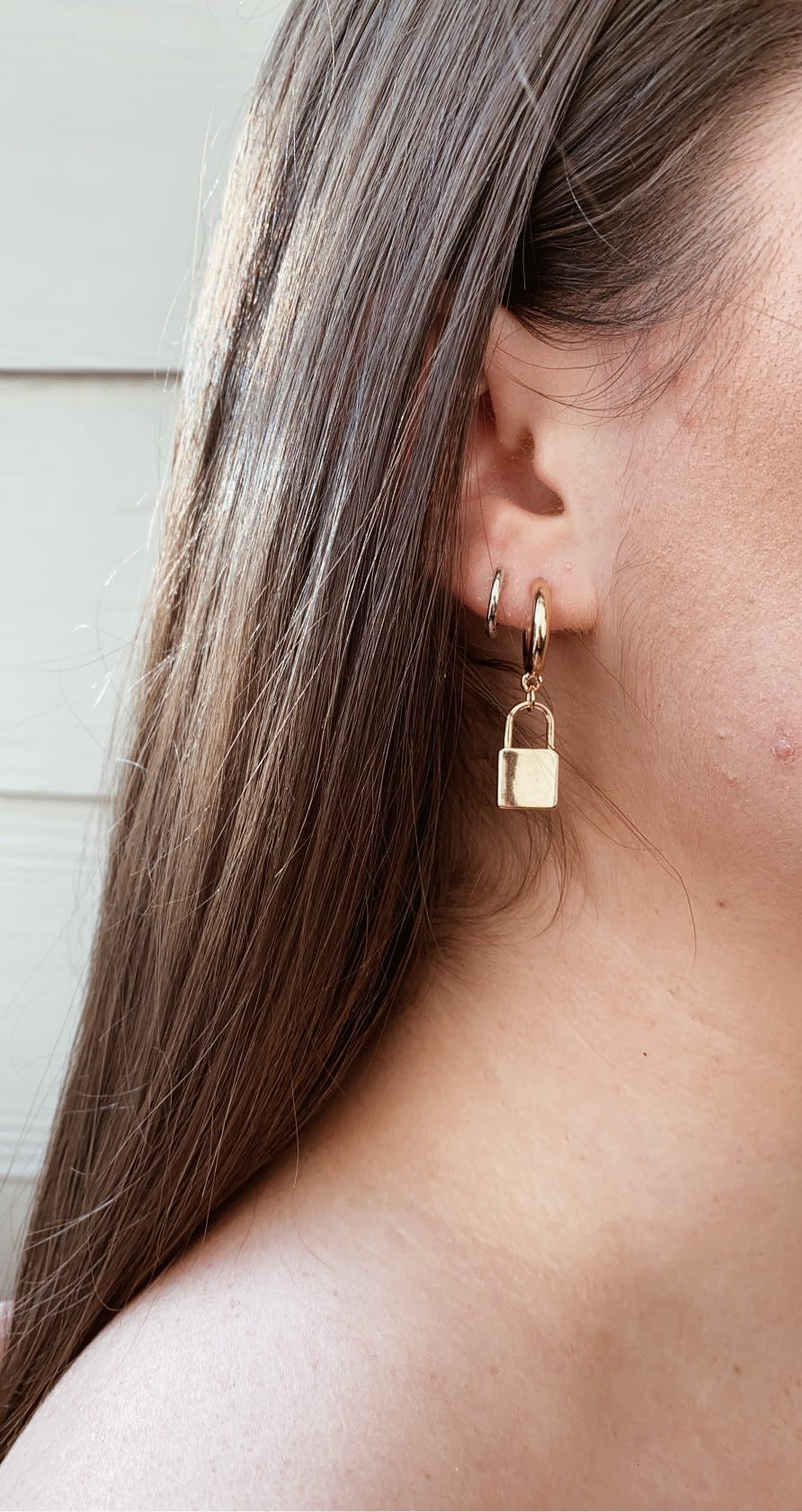 padlock earrings