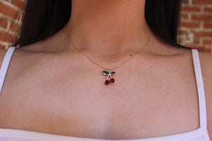 cherry on top necklace