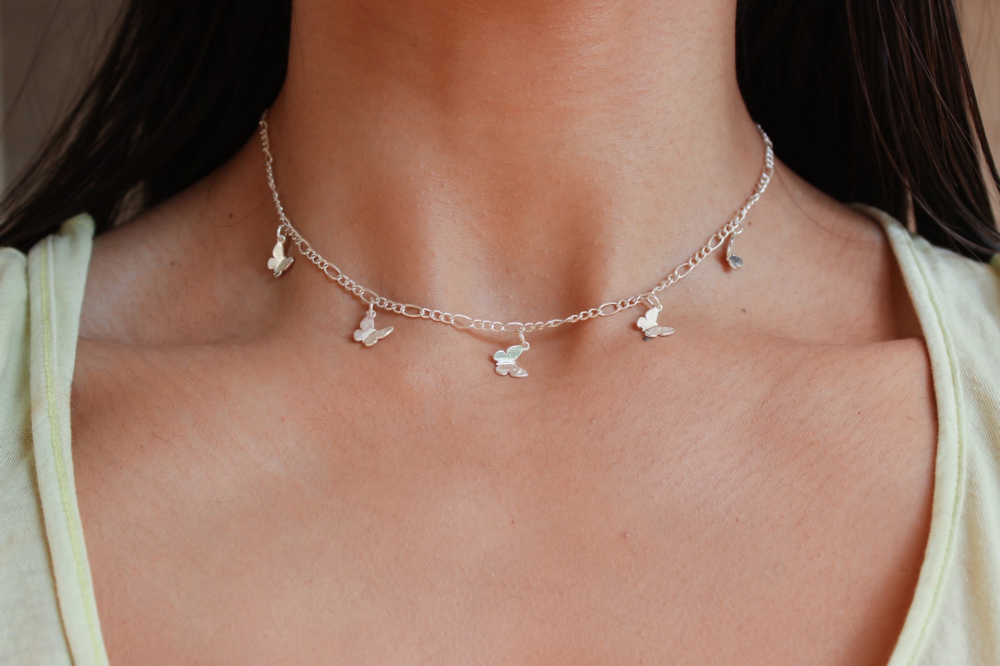 Butterfly Choker Necklace - PINK | Tillys