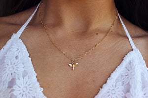 honeybee necklace